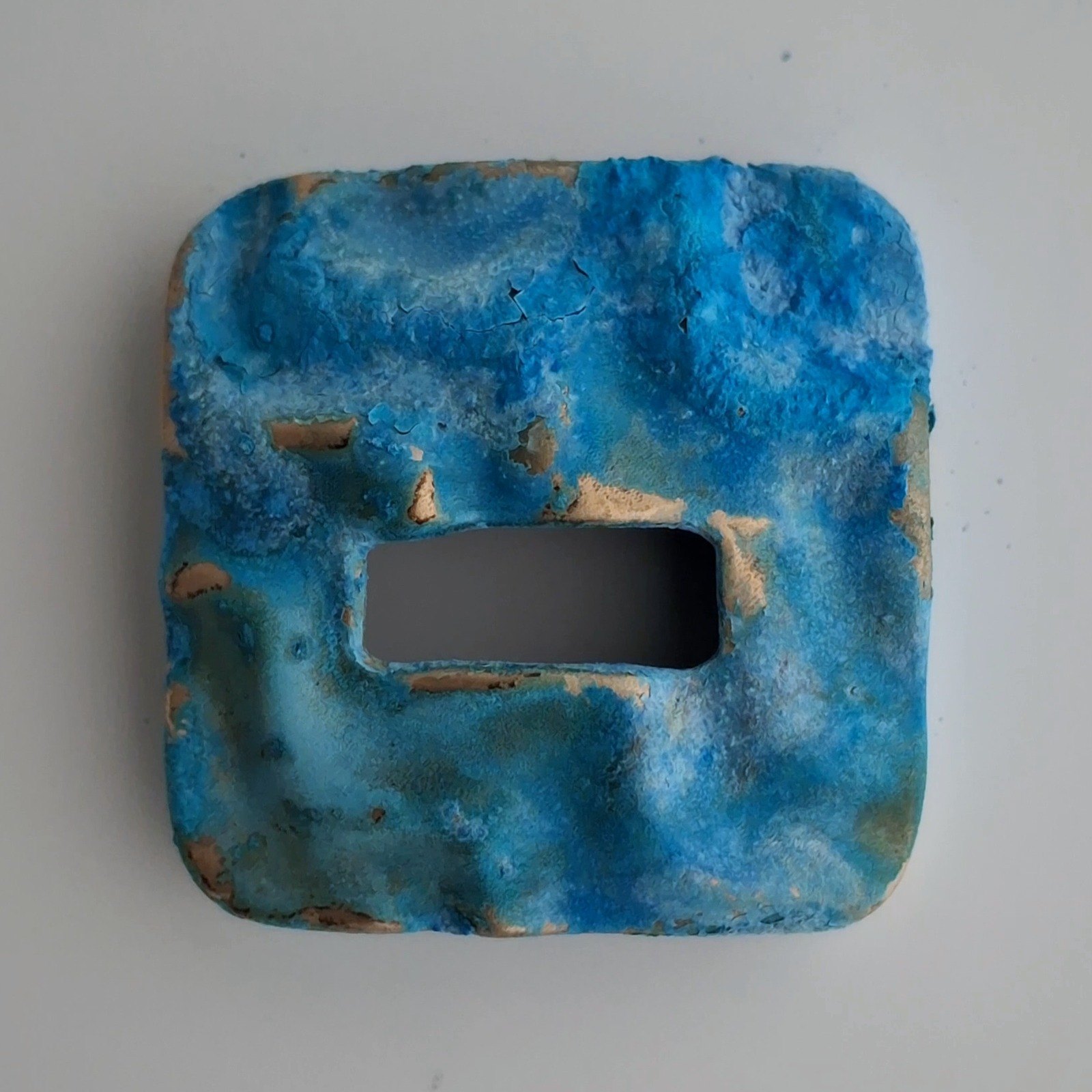 The same case after the ammonium chloride patina, seen from above